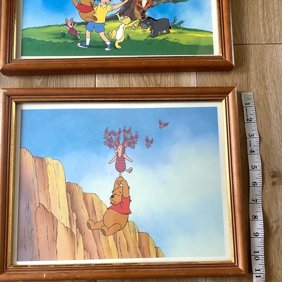 Disney Winnie the Pooh Framed Wall Decor 4pc 14”x11” - Picture 7 of 8